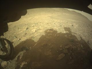 View image taken on Mars, Mars Perseverance Sol 1176: Front Left Hazard Avoidance Camera (Hazcam)