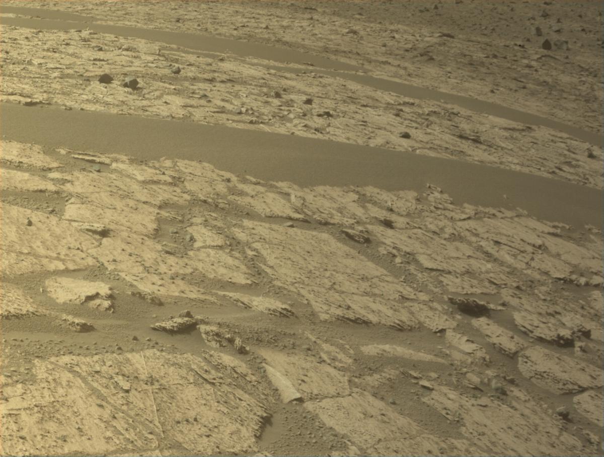 This image was taken by FRONT_HAZCAM_LEFT_A onboard NASA's Mars rover Perseverance on Sol 1177