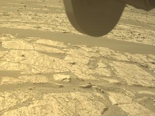 View image taken on Mars, Mars Perseverance Sol 1177: Front Right Hazard Avoidance Camera (Hazcam)