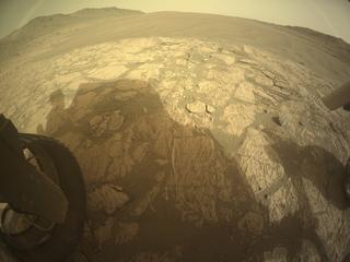 View image taken on Mars, Mars Perseverance Sol 1177: Rear Left Hazard Avoidance Camera (Hazcam)