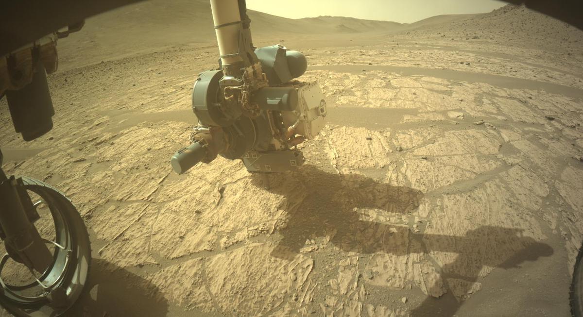 This image was taken by FRONT_HAZCAM_LEFT_A onboard NASA's Mars rover Perseverance on Sol 1179
