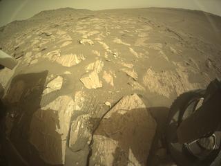 View image taken on Mars, Mars Perseverance Sol 1182: Rear Right Hazard Avoidance Camera (Hazcam)