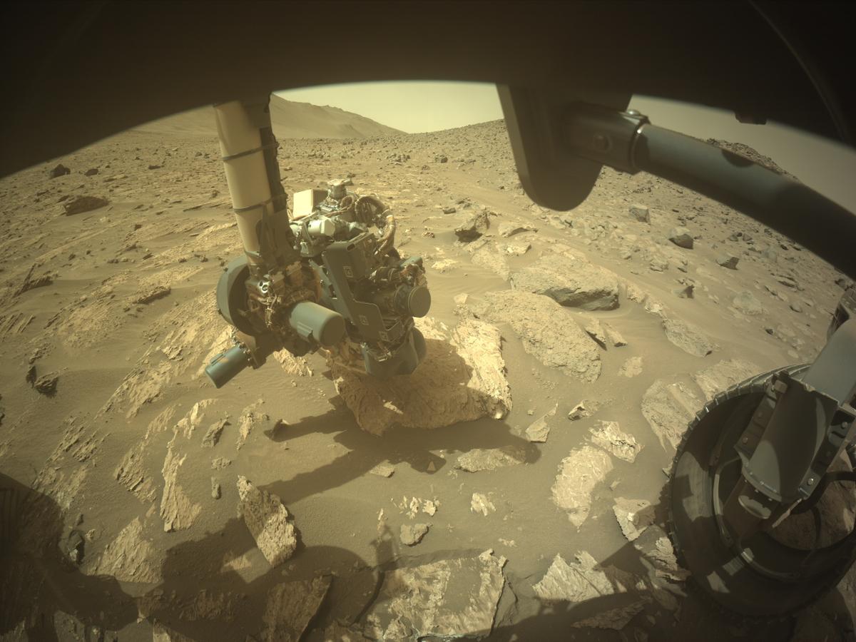 This image was taken by FRONT_HAZCAM_RIGHT_A onboard NASA's Mars rover Perseverance on Sol 1189