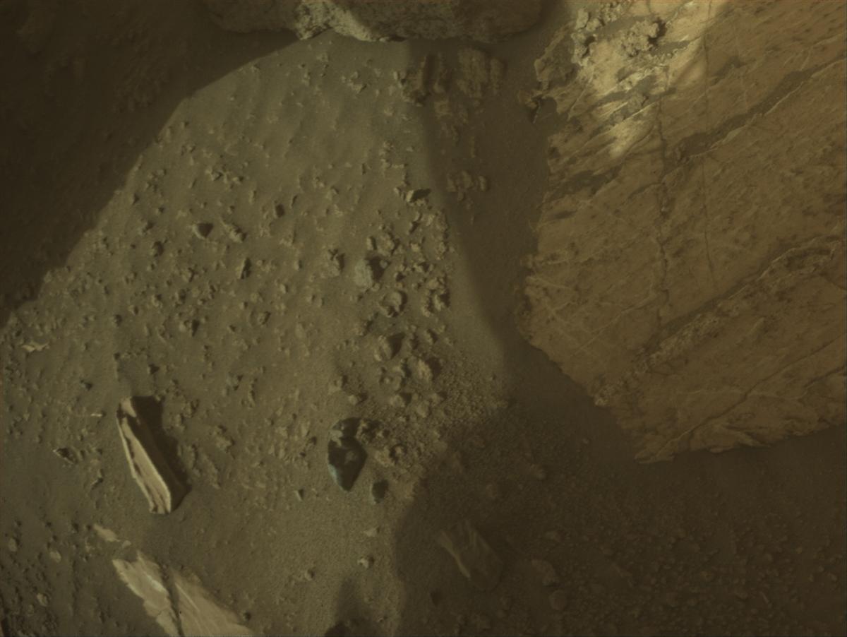 This image was taken by FRONT_HAZCAM_RIGHT_A onboard NASA's Mars rover Perseverance on Sol 1189