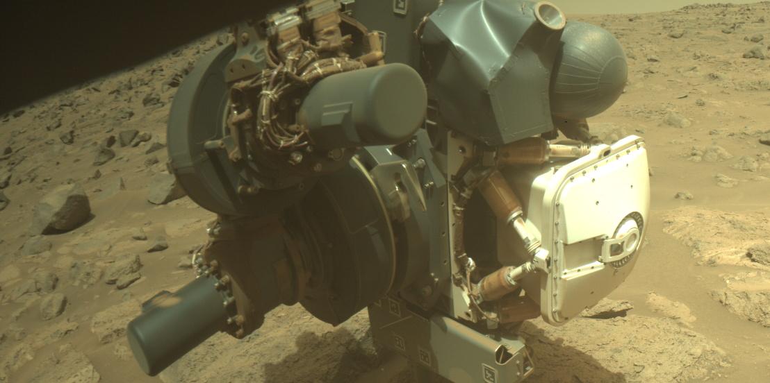 This image was taken by FRONT_HAZCAM_RIGHT_A onboard NASA's Mars rover Perseverance on Sol 1191