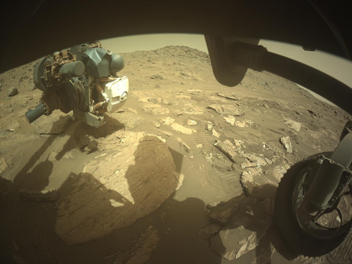 This image was taken by FRONT_HAZCAM_RIGHT_A onboard NASA's Mars rover Perseverance on Sol 1191