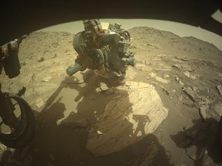 View image taken on Mars, Mars Perseverance Sol 1194: Front Left Hazard Avoidance Camera (Hazcam)