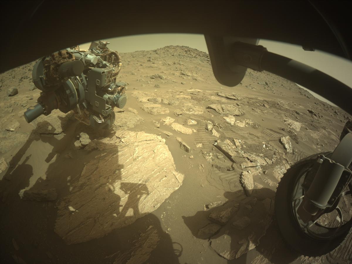 This image was taken by FRONT_HAZCAM_RIGHT_A onboard NASA's Mars rover Perseverance on Sol 1194