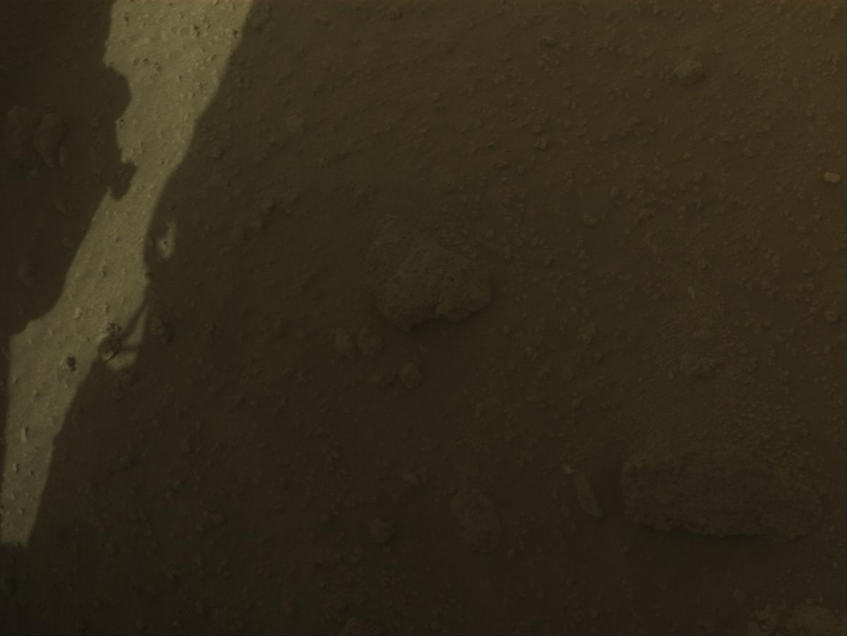 This image was taken by FRONT_HAZCAM_RIGHT_A onboard NASA's Mars rover Perseverance on Sol 1206