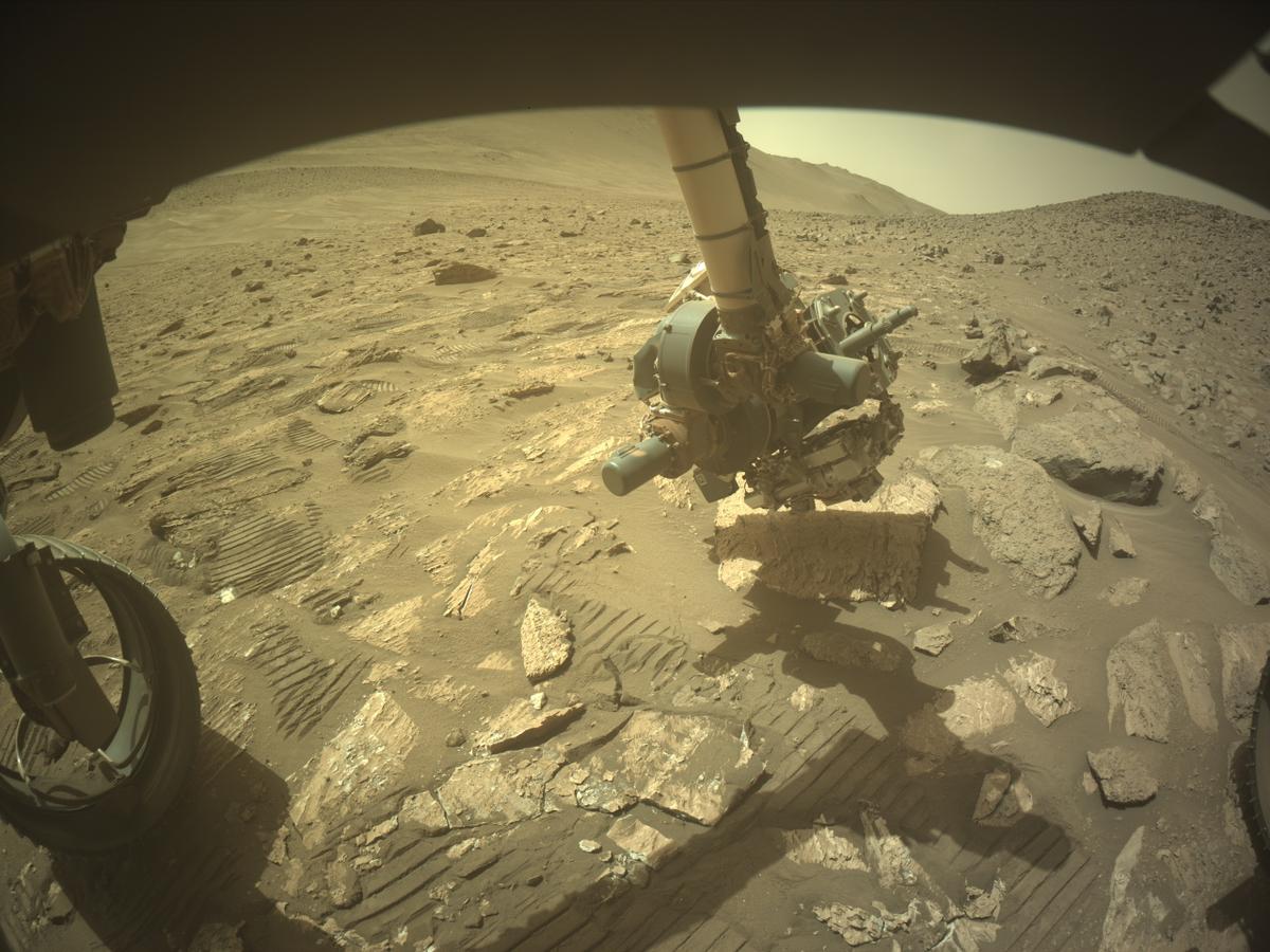 This image was taken by FRONT_HAZCAM_LEFT_A onboard NASA's Mars rover Perseverance on Sol 1211