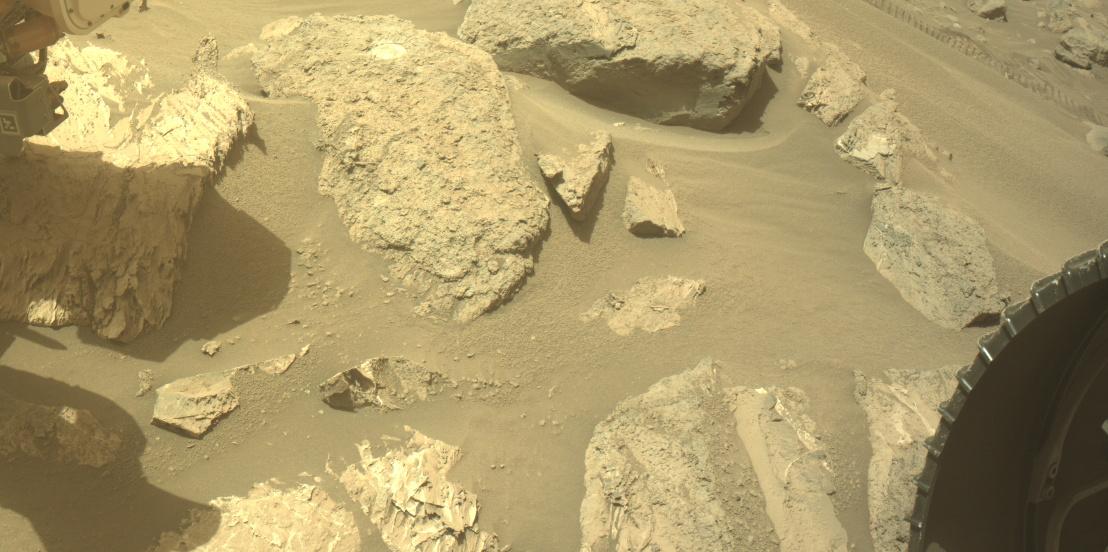 This image was taken by FRONT_HAZCAM_RIGHT_A onboard NASA's Mars rover Perseverance on Sol 1211