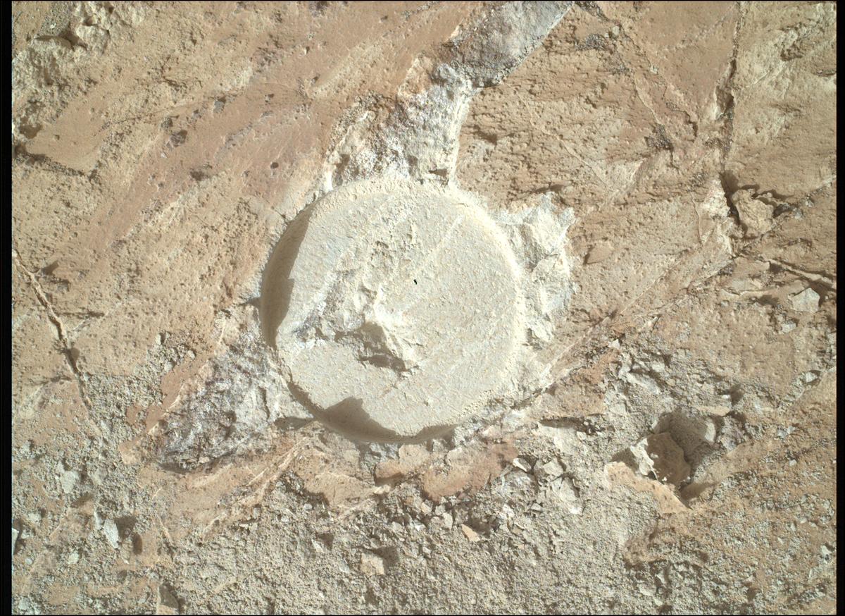 This image was taken by SHERLOC_WATSON onboard NASA's Mars rover Perseverance on Sol 1211