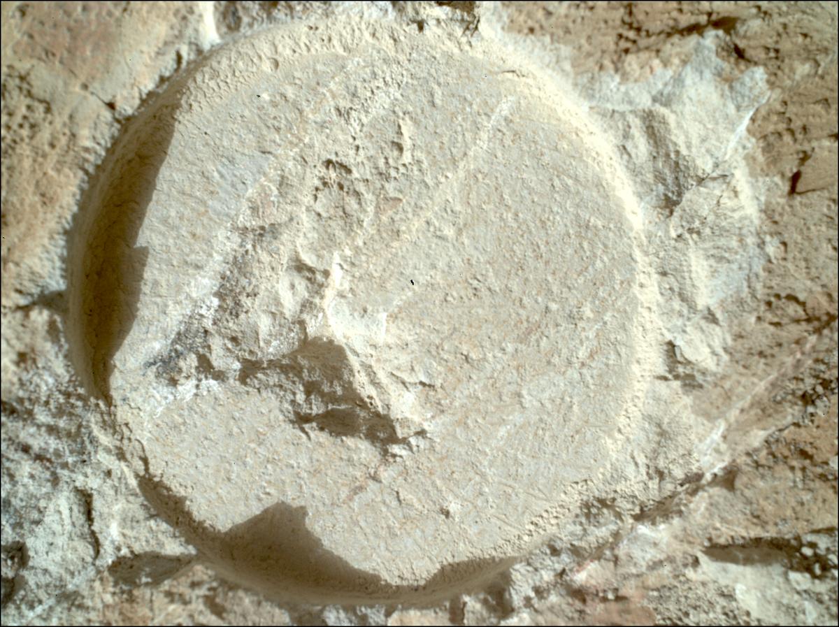 This image was taken by SHERLOC_WATSON onboard NASA's Mars rover Perseverance on Sol 1211