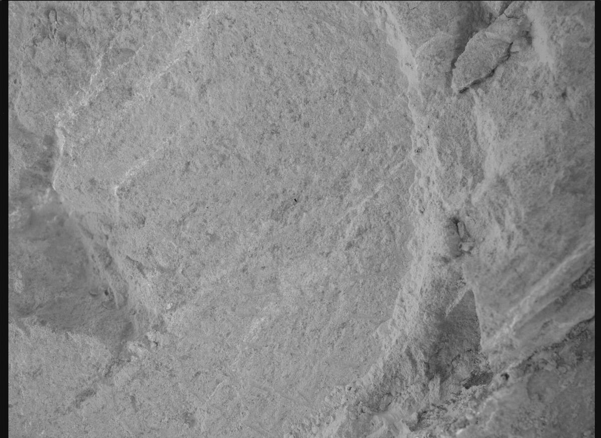 This image was taken by SHERLOC_WATSON onboard NASA's Mars rover Perseverance on Sol 1212