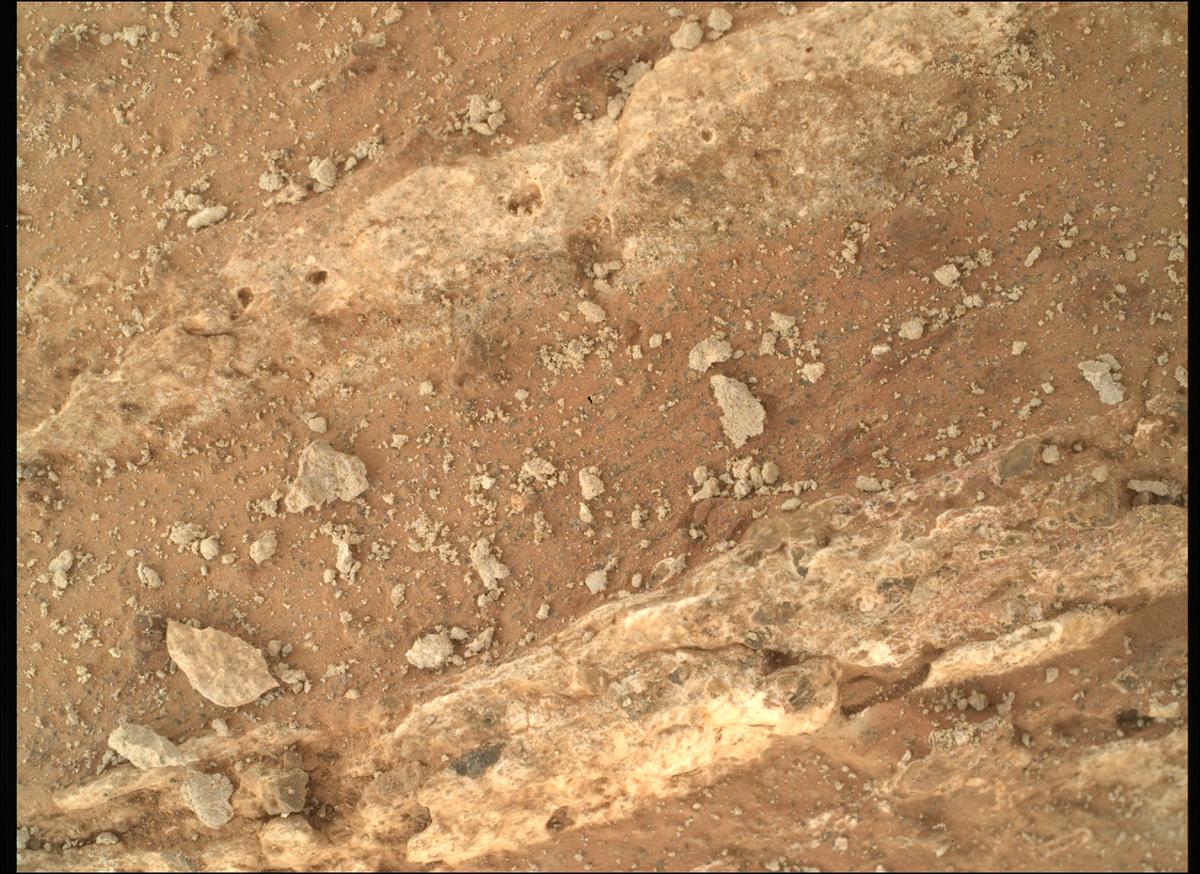 This image was taken by SHERLOC_WATSON onboard NASA's Mars rover Perseverance on Sol 1212