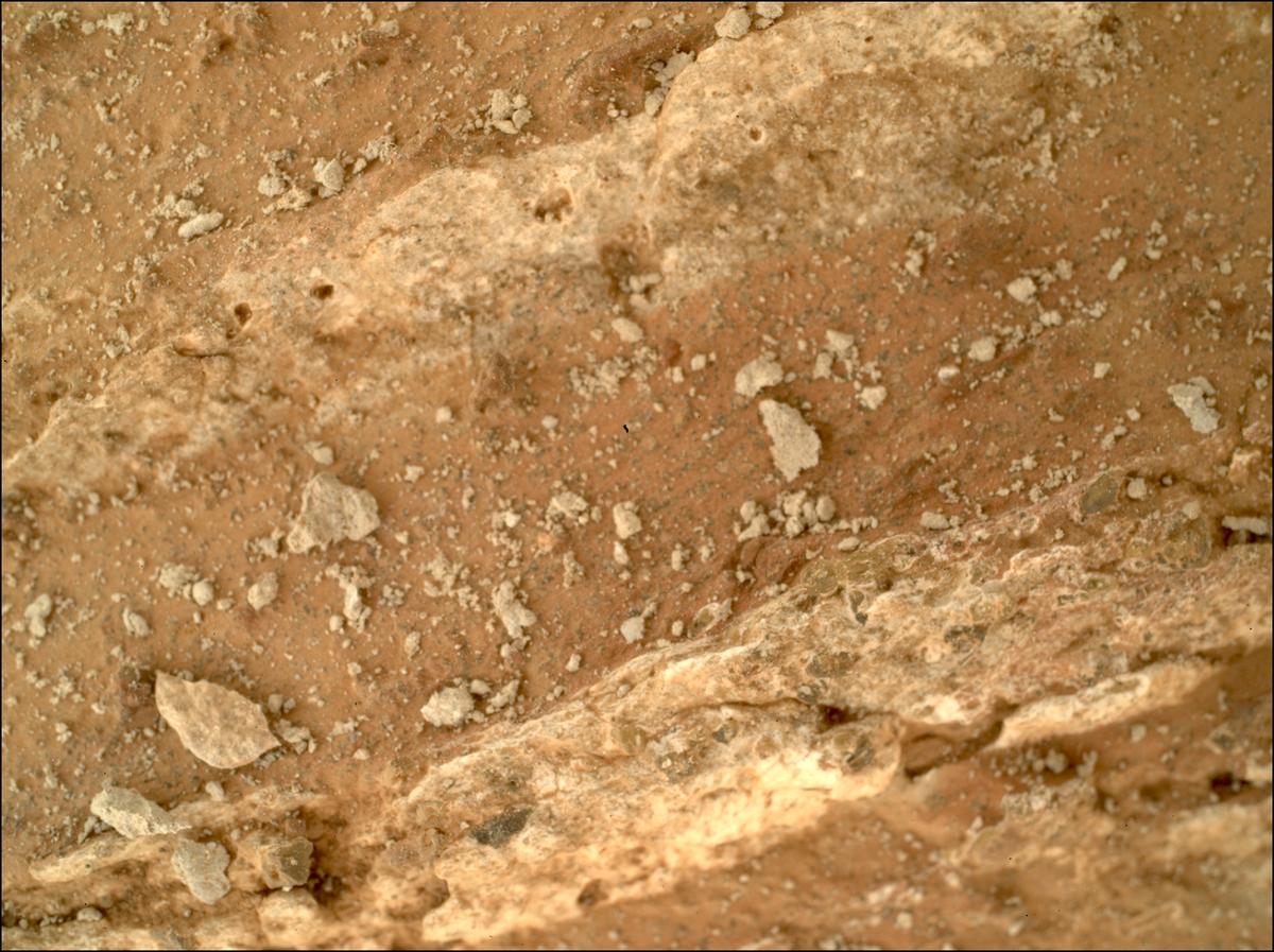This image was taken by SHERLOC_WATSON onboard NASA's Mars rover Perseverance on Sol 1212