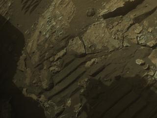 View image taken on Mars, Mars Perseverance Sol 1216: Front Right Hazard Avoidance Camera (Hazcam)