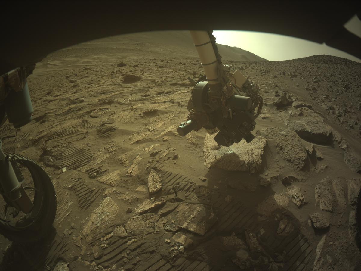 This image was taken by FRONT_HAZCAM_LEFT_A onboard NASA's Mars rover Perseverance on Sol 1217