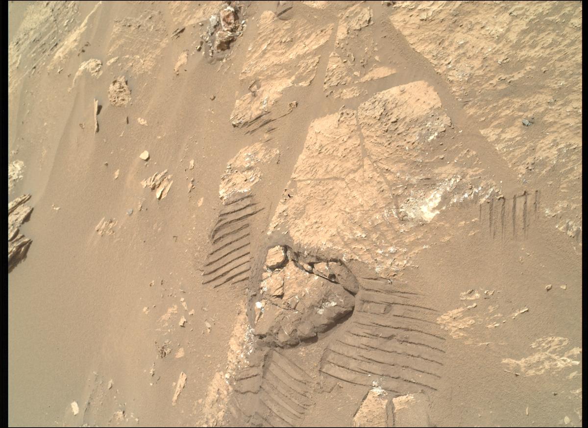 This image was taken by SHERLOC_WATSON onboard NASA's Mars rover Perseverance on Sol 1218