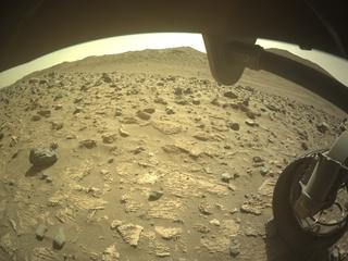 View image taken on Mars, Mars Perseverance Sol 1222: Front Right Hazard Avoidance Camera (Hazcam)