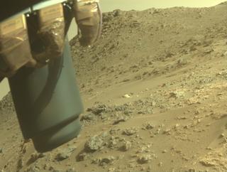 View image taken on Mars, Mars Perseverance Sol 1233: Front Left Hazard Avoidance Camera (Hazcam)