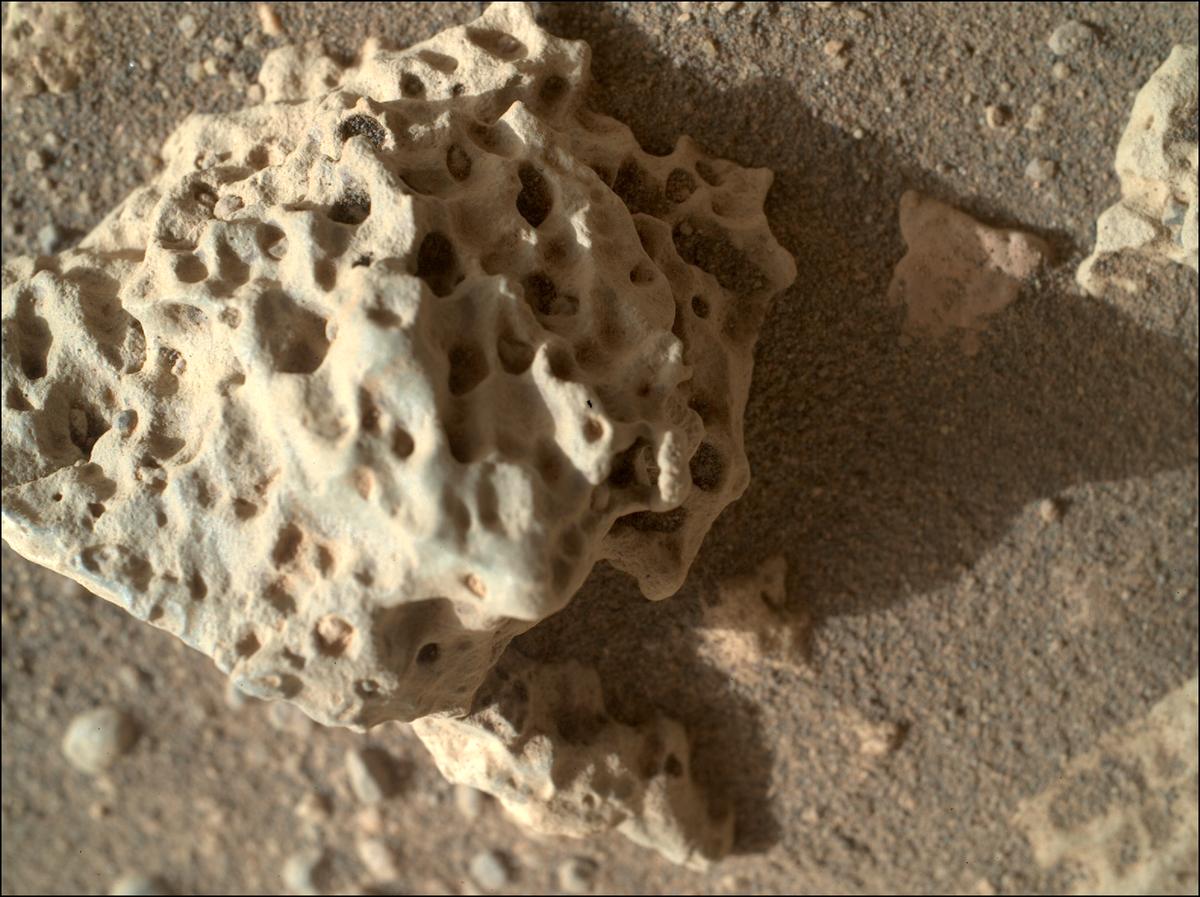 This image was taken by SHERLOC_WATSON onboard NASA's Mars rover Perseverance on Sol 1233