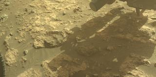 View image taken on Mars, Mars Perseverance Sol 1240: Front Left Hazard Avoidance Camera (Hazcam)