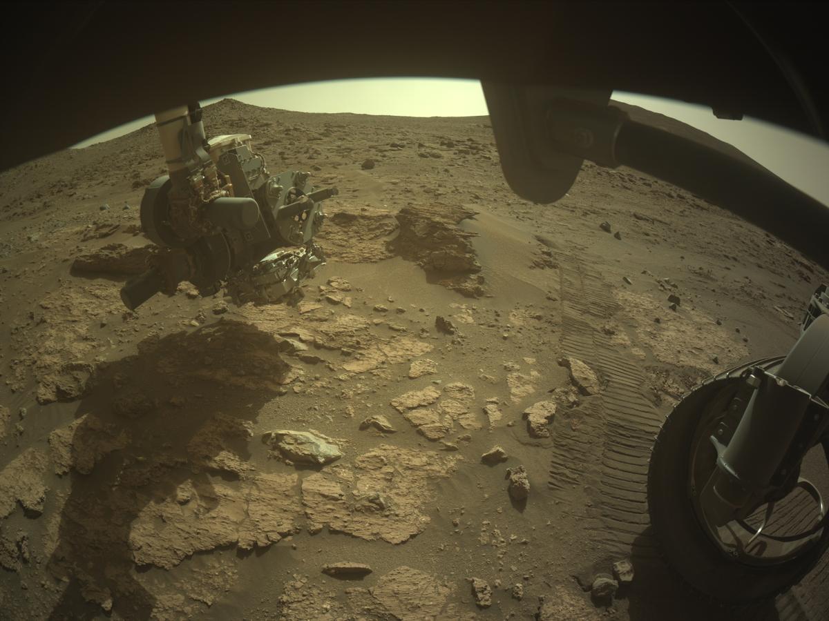This image was taken by FRONT_HAZCAM_RIGHT_A onboard NASA's Mars rover Perseverance on Sol 1240