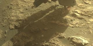 View image taken on Mars, Mars Perseverance Sol 1240: Front Right Hazard Avoidance Camera (Hazcam)