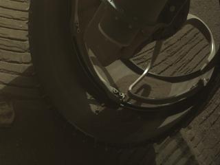 View image taken on Mars, Mars Perseverance Sol 1240: Front Right Hazard Avoidance Camera (Hazcam)