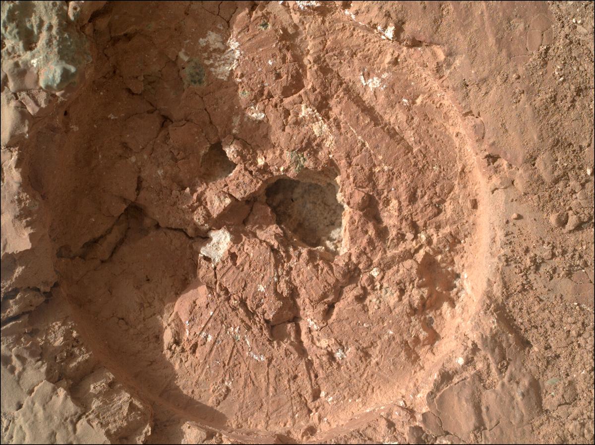 This image was taken by SHERLOC_WATSON onboard NASA's Mars rover Perseverance on Sol 1240