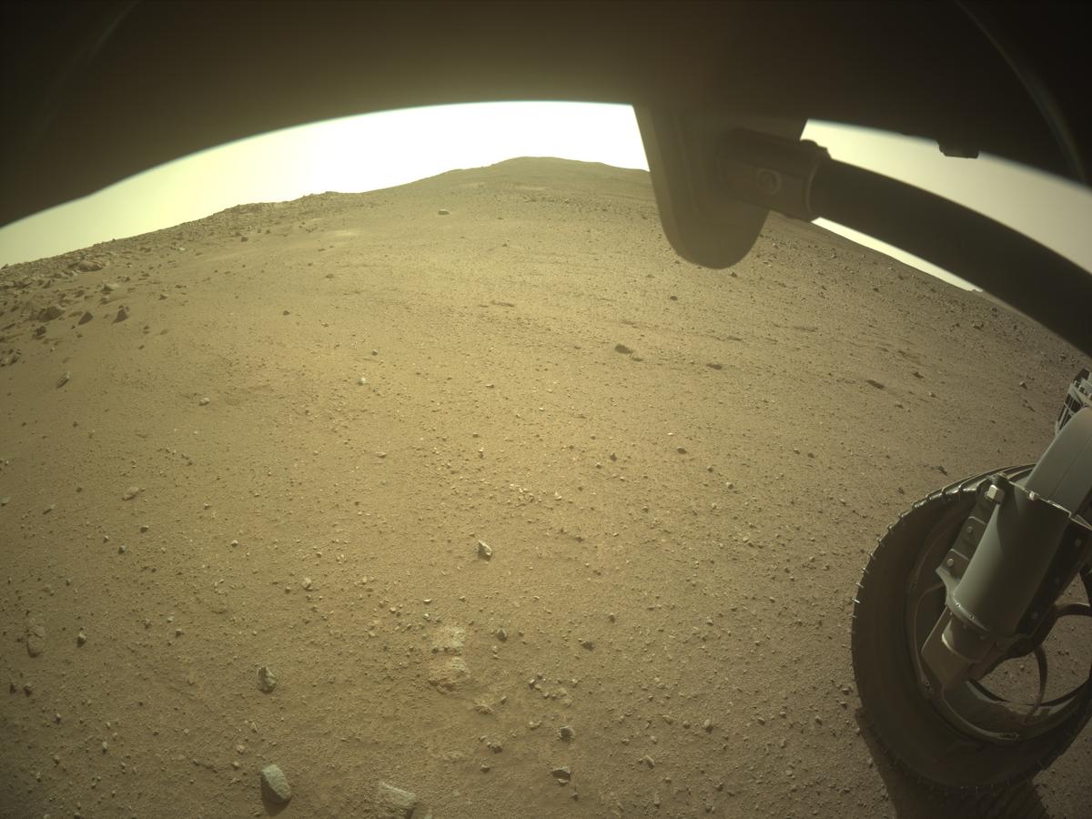 This image was taken by FRONT_HAZCAM_RIGHT_A onboard NASA's Mars rover Perseverance on Sol 1250