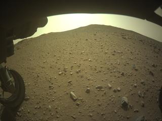 View image taken on Mars, Mars Perseverance Sol 1251: Front Left Hazard Avoidance Camera (Hazcam)