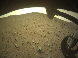 View image taken on Mars, Mars Perseverance Sol 1251: Front Right Hazard Avoidance Camera (Hazcam)
