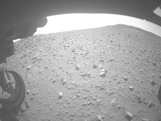 View image taken on Mars, Mars Perseverance Sol 1253: Front Left Hazard Avoidance Camera (Hazcam)