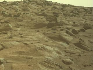 View image taken on Mars, Mars Perseverance Sol 1254: Front Left Hazard Avoidance Camera (Hazcam)