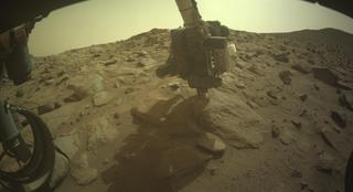 View image taken on Mars, Mars Perseverance Sol 1257: Front Left Hazard Avoidance Camera (Hazcam)