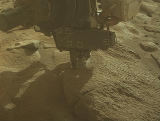 View image taken on Mars, Mars Perseverance Sol 1257: Front Left Hazard Avoidance Camera (Hazcam)