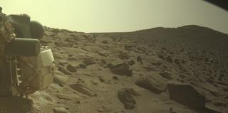 View image taken on Mars, Mars Perseverance Sol 1257: Front Left Hazard Avoidance Camera (Hazcam)