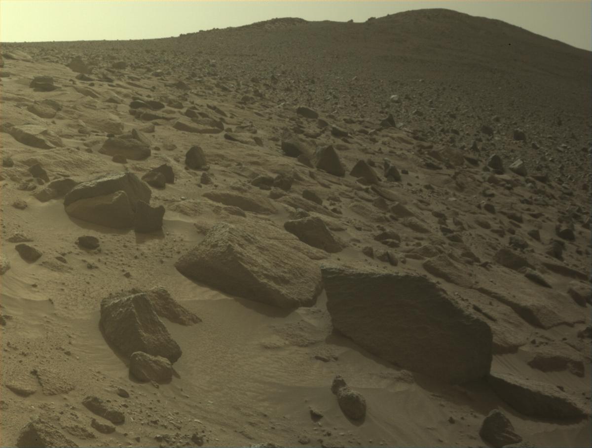 This image was taken by FRONT_HAZCAM_LEFT_A onboard NASA's Mars rover Perseverance on Sol 1257