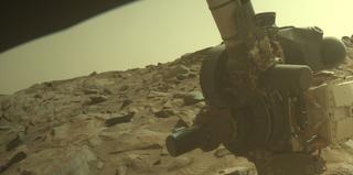 View image taken on Mars, Mars Perseverance Sol 1257: Front Right Hazard Avoidance Camera (Hazcam)