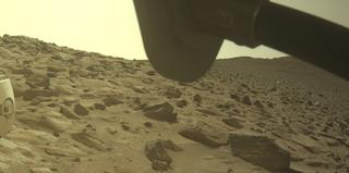 View image taken on Mars, Mars Perseverance Sol 1257: Front Right Hazard Avoidance Camera (Hazcam)