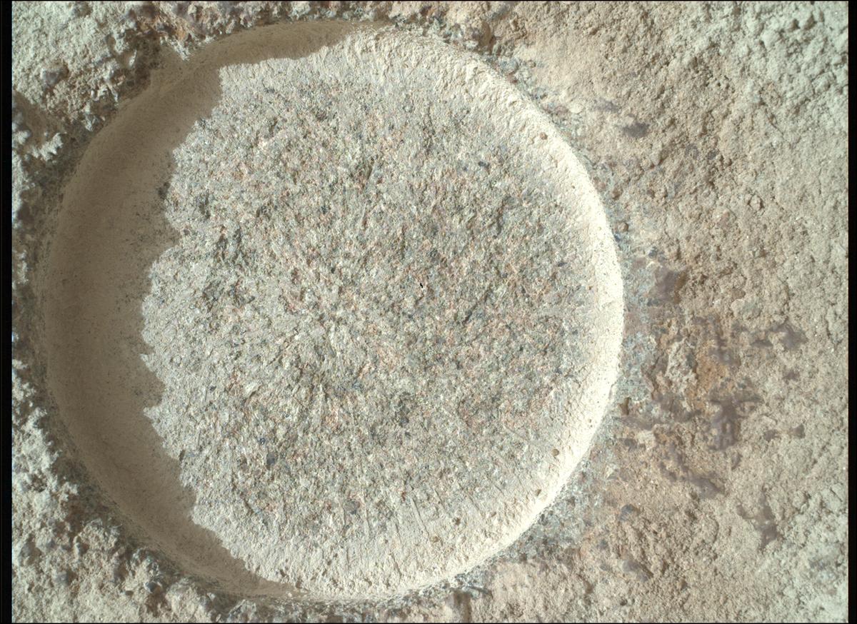 This image was taken by SHERLOC_WATSON onboard NASA's Mars rover Perseverance on Sol 1257