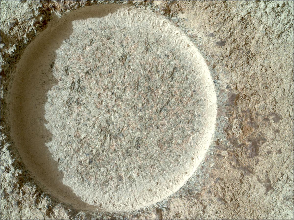 This image was taken by SHERLOC_WATSON onboard NASA's Mars rover Perseverance on Sol 1257
