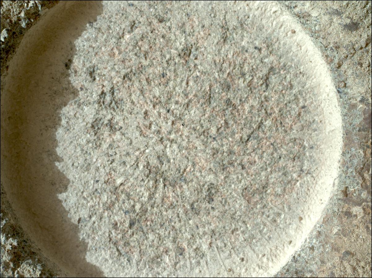 This image was taken by SHERLOC_WATSON onboard NASA's Mars rover Perseverance on Sol 1257