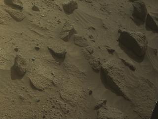 View image taken on Mars, Mars Perseverance Sol 1261: Front Left Hazard Avoidance Camera (Hazcam)