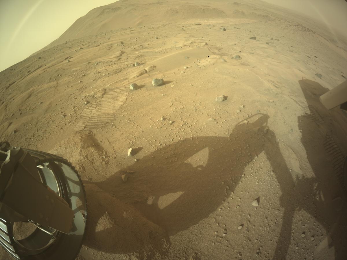 This image was taken by REAR_HAZCAM_LEFT onboard NASA's Mars rover Perseverance on Sol 1266