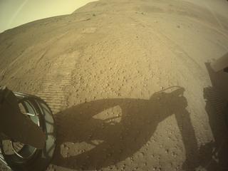View image taken on Mars, Mars Perseverance Sol 1270: Rear Left Hazard Avoidance Camera (Hazcam)