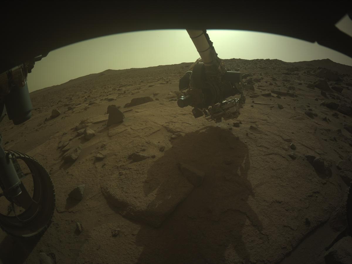 This image was taken by FRONT_HAZCAM_LEFT_A onboard NASA's Mars rover Perseverance on Sol 1277