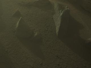 View image taken on Mars, Mars Perseverance Sol 1282: Front Right Hazard Avoidance Camera (Hazcam)